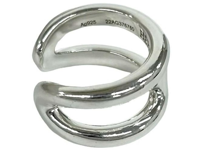 Ring Hermès Anillo de banda Hermes Osmo's PM en plata esterlina - vista 5