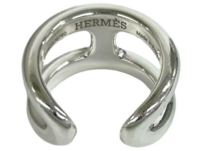Ring Hermès Anillo de banda Hermes Osmo's PM en plata esterlina - vista 6