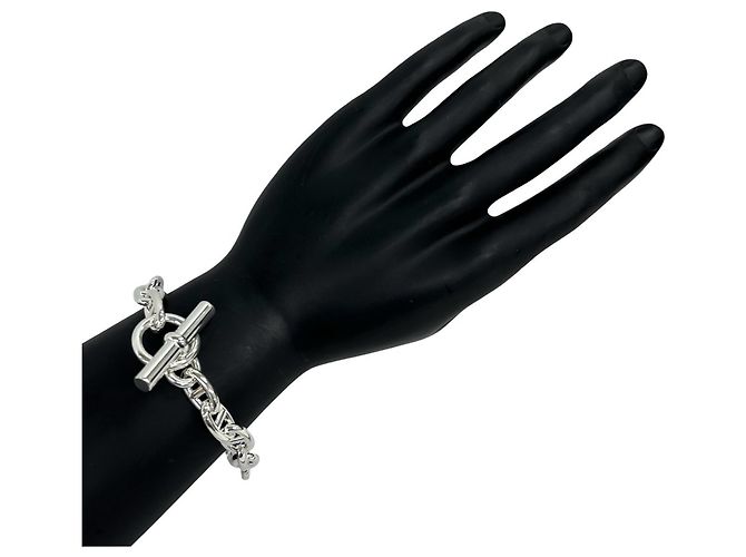 Hermès Bracciale con Charms Hermes Chaine d'Ancre MM Argento - vista 2
