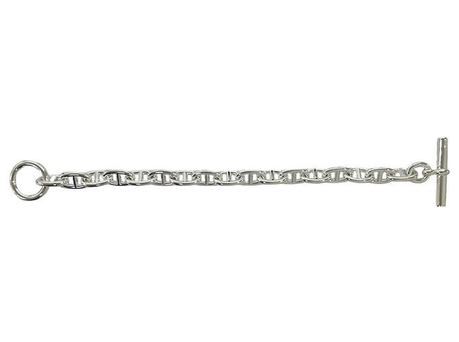 Hermès Bracciale con Charms Hermes Chaine d'Ancre MM Argento - vista 7