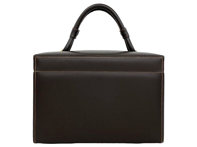 Loewe Vintage Handtasche aus Leder mit Anagram-Logo Braun - Ansicht 3