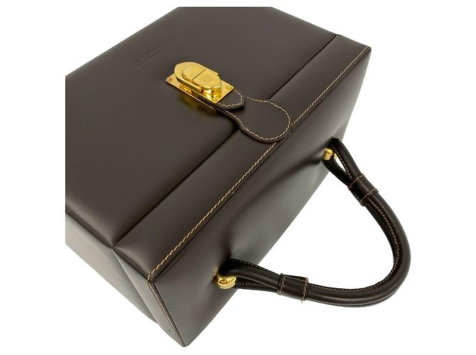Loewe Vintage Handtasche aus Leder mit Anagram-Logo Braun - Ansicht 4