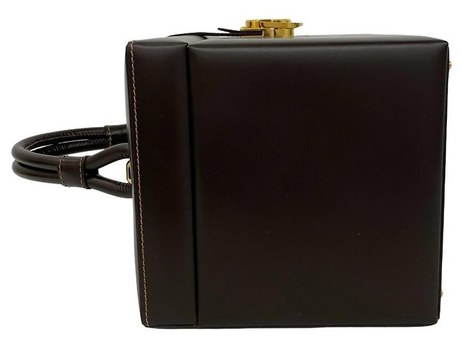 Loewe Vintage Handtasche aus Leder mit Anagram-Logo Braun - Ansicht 5