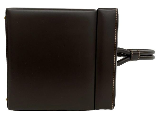 Loewe Vintage Handtasche aus Leder mit Anagram-Logo Braun - Ansicht 6