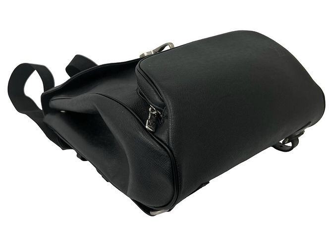 Louis Vuitton Cassia Taiga Leather Backpack Black - view 8