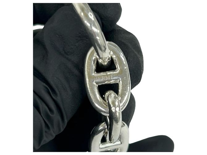 Hermès Bracciale con Charms Hermes Chaine d'Ancre MM Argento - vista 3