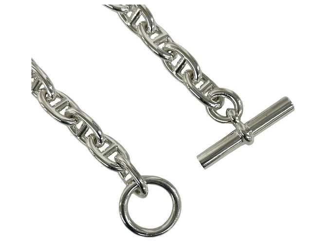 Hermès Bracciale con Charms Hermes Chaine d'Ancre MM Argento - vista 5