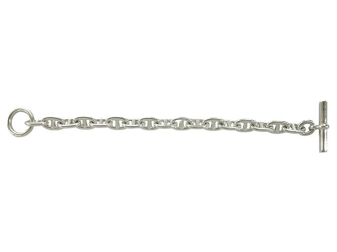 Hermès Bracciale con Charms Hermes Chaine d'Ancre MM Argento - vista 7