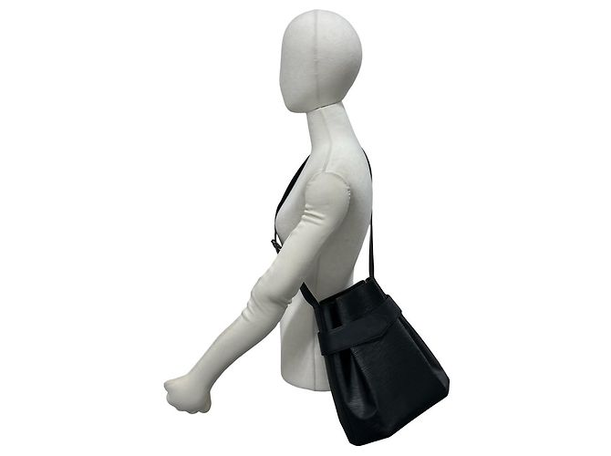 Louis Vuitton Vintage Sac Depaule Epi Leather Shoulder Bag Nero - vista 2
