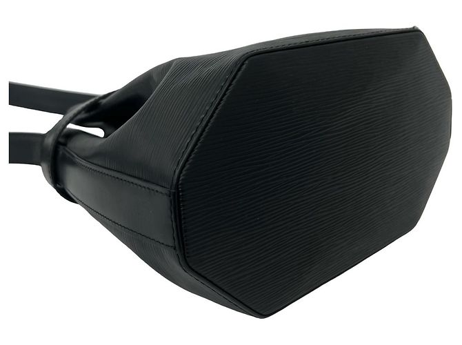 Louis Vuitton Vintage Sac Depaule Epi Leather Shoulder Bag Nero - vista 7