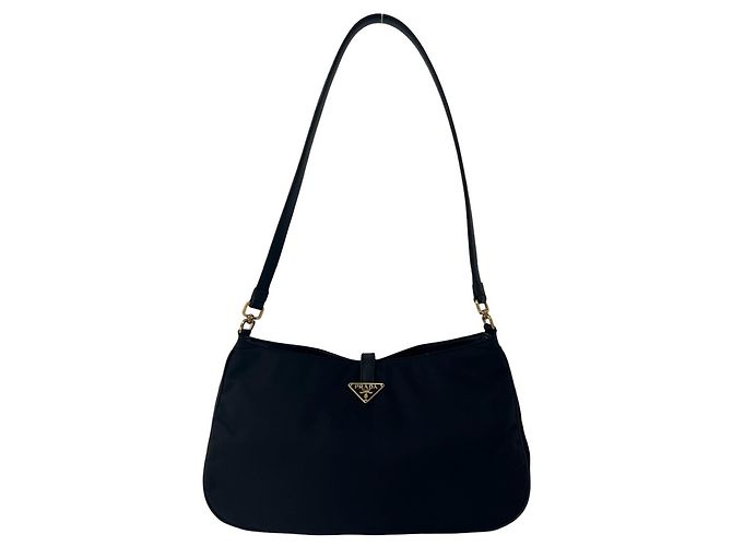 Prada Triangle Logo Handtasche Schwarz - Ansicht 3
