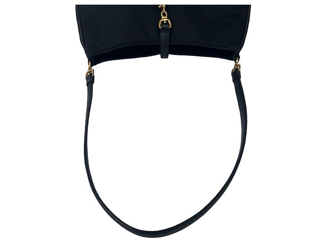 Prada Triangle Logo Handtasche Schwarz - Ansicht 4