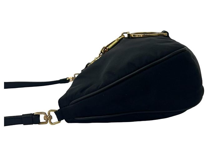 Prada Triangle Logo Handtasche Schwarz - Ansicht 5