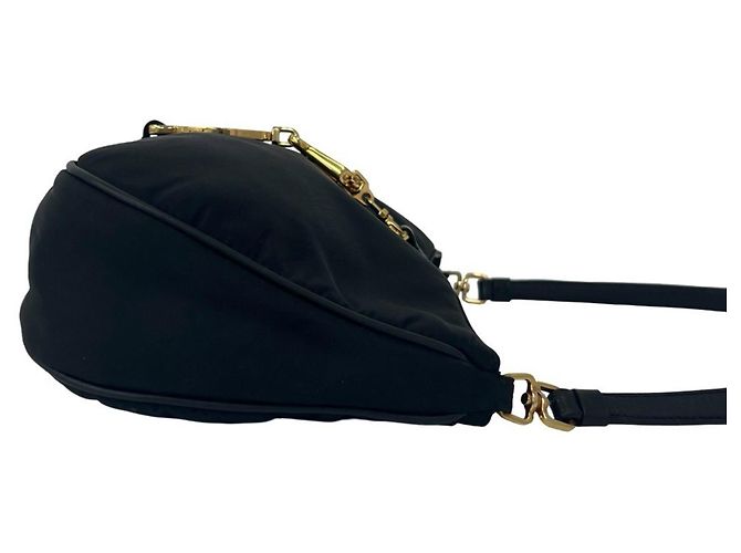 Prada Triangle Logo Handtasche Schwarz - Ansicht 6
