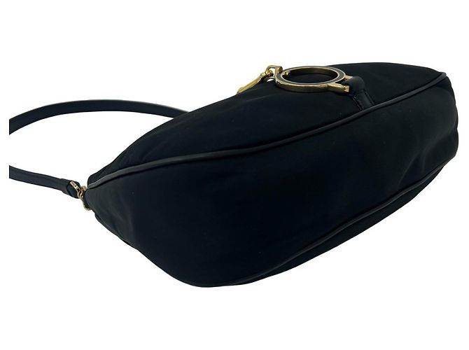 Prada Triangle Logo Handtasche Schwarz - Ansicht 7