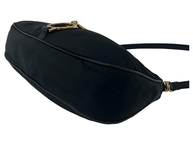 Prada Triangle Logo Handtasche Schwarz - Ansicht 8