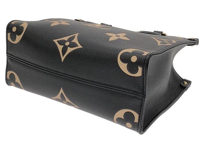Borsa Louis Vuitton Bicolor Monogram Empreinte OnTheGo PM Nero Beige - vista 2