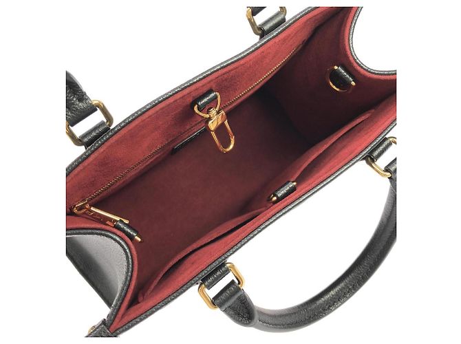 Borsa Louis Vuitton Bicolor Monogram Empreinte OnTheGo PM Nero Beige - vista 7