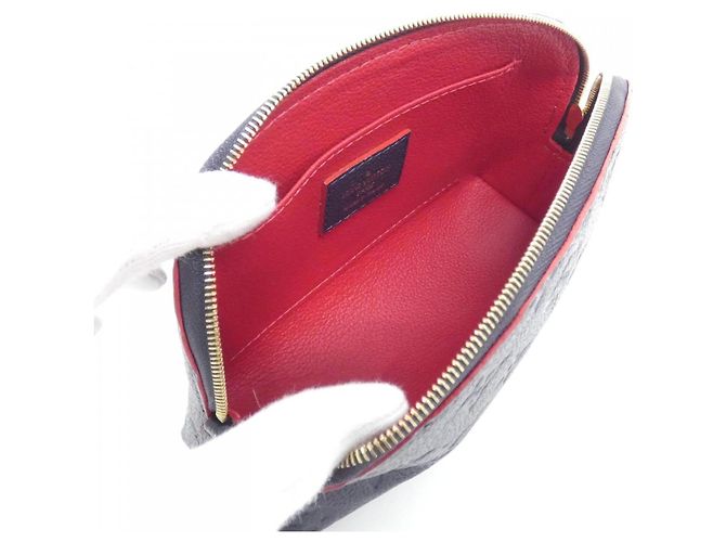 Louis Vuitton Monogram Empreinte Pochette Cosmetic Handbag Rosso - vista 5
