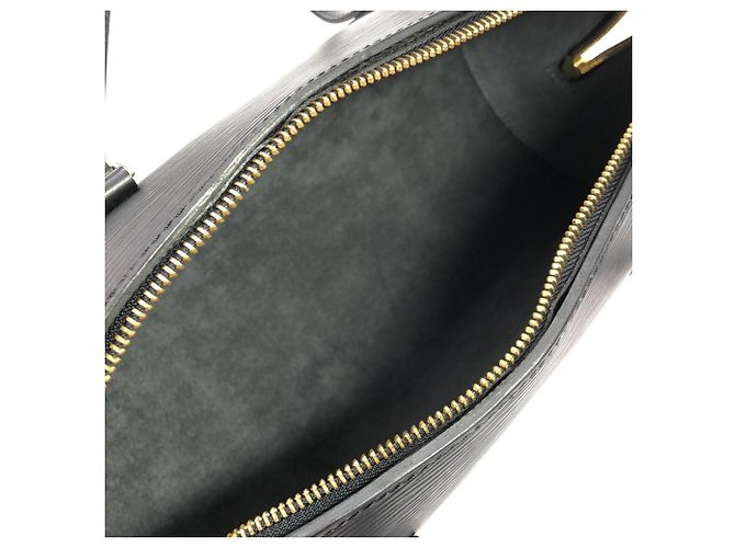 Borsa Louis Vuitton Epi Soufflot Nero - vista 9