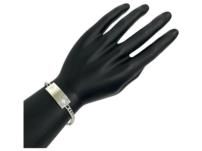 Autre Marque Bracciale con piastra di identificazione medica Tiffany Argento - vista 2
