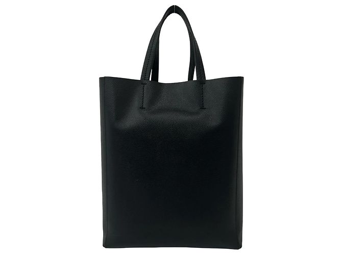 Céline Bolsa de couro Vertical Cabas Small Logo Celine Preto - vista 3