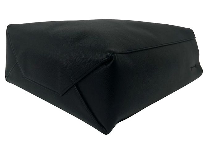 Céline Bolsa de couro Vertical Cabas Small Logo Celine Preto - vista 8