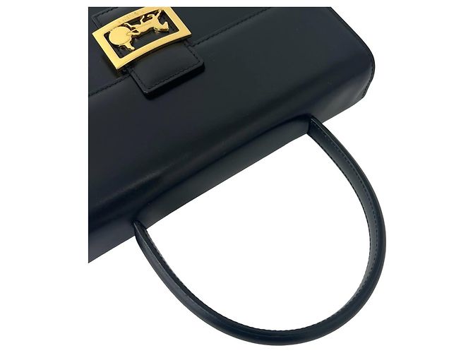Céline Celine Mini Tote Bag aus Leder Schwarz - Ansicht 4