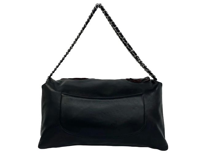 Timeless Chanel Camellia Coco Mark Hardware Schultertasche Schwarz - Ansicht 3