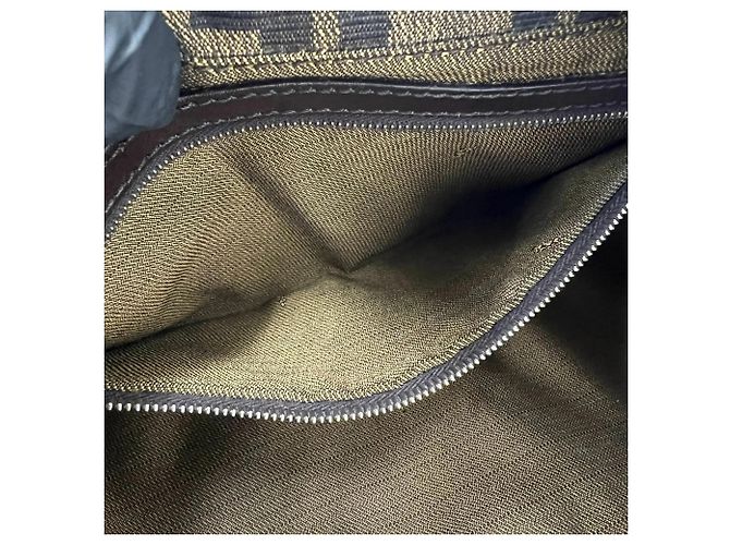 FENDI Vintage Zucca FF Logo Pattern Semi-Schultertasche Braun Schwarz - Ansicht 10