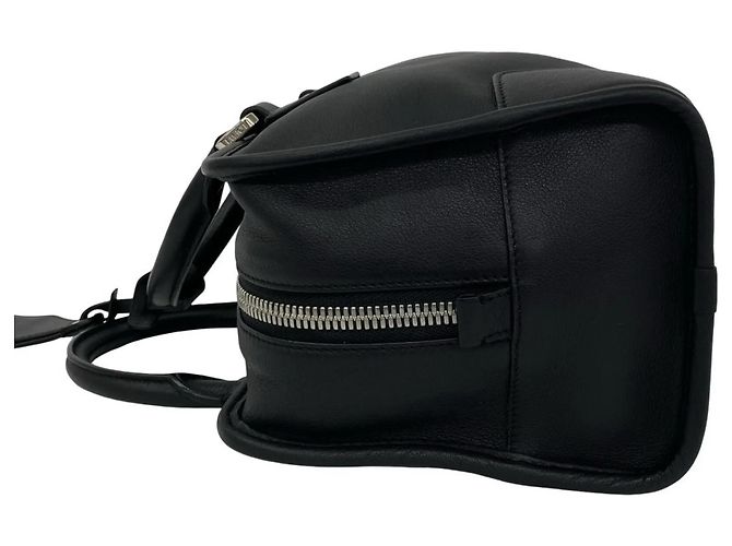 Borsa in pelle LOEWE Amazona 28 Anagram Logo Nero - vista 5