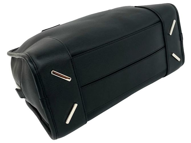 Borsa in pelle LOEWE Amazona 28 Anagram Logo Nero - vista 7