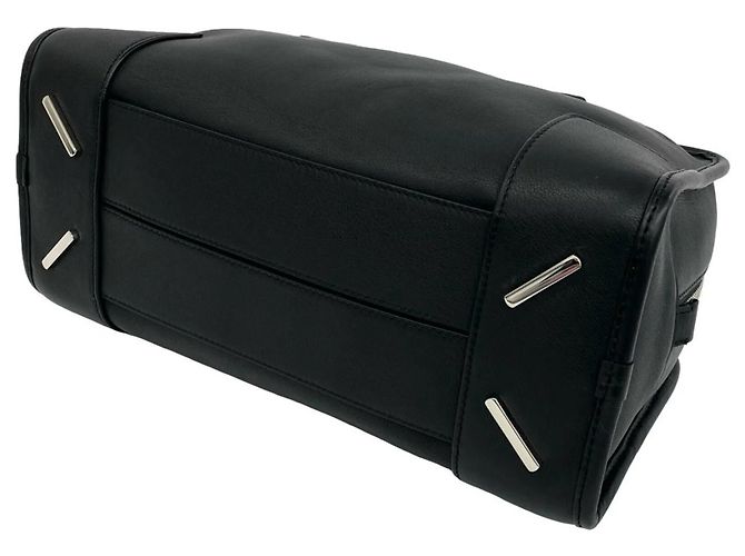 Borsa in pelle LOEWE Amazona 28 Anagram Logo Nero - vista 8
