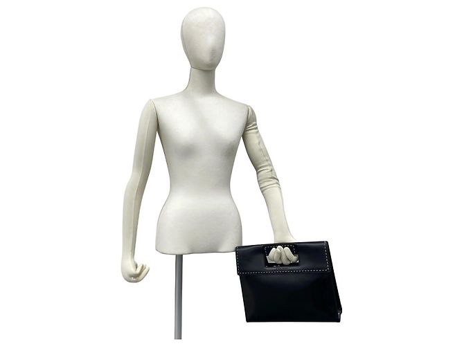 Céline Borsa tote in pelle con logo cucito CELINE Vintage Nero - vista 2