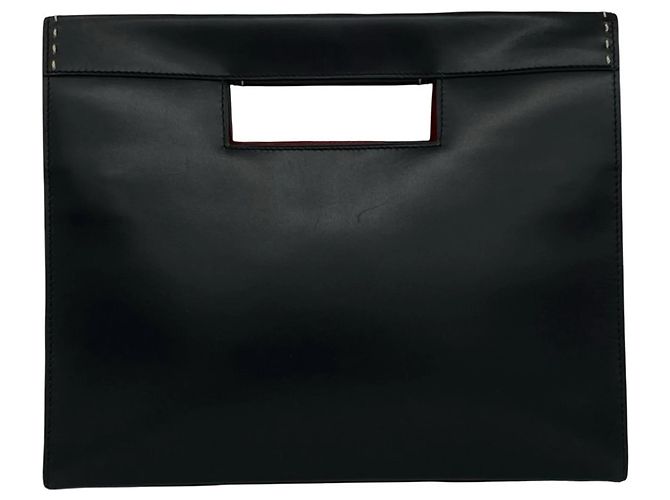 Céline Borsa tote in pelle con logo cucito CELINE Vintage Nero - vista 3