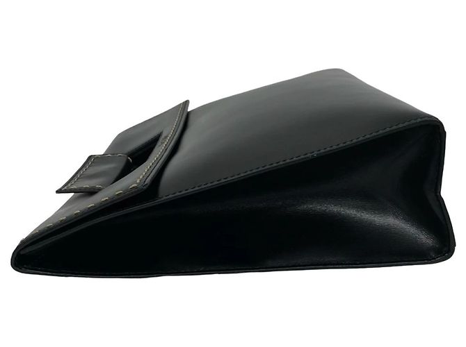Céline Borsa tote in pelle con logo cucito CELINE Vintage Nero - vista 5