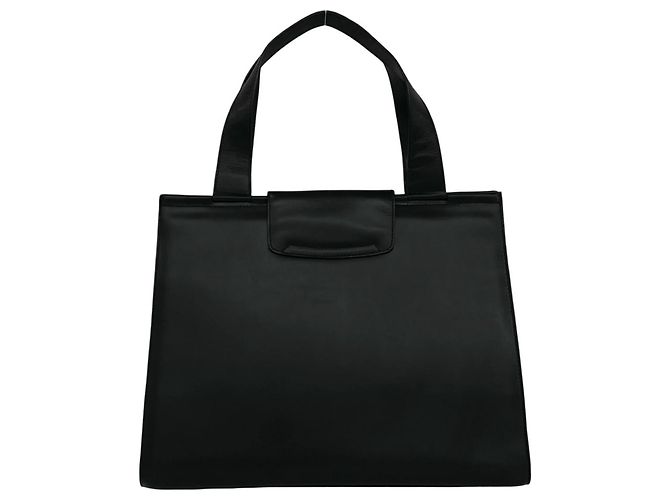 Céline Borsa a mano in pelle CELINE Vintage con logo carrozza Nero - vista 3