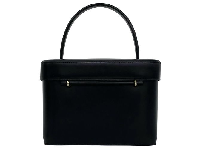 Céline Celine Vintage Starball Logo Hardware Lederhandtasche Schwarz - Ansicht 3