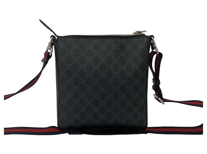 Borsa a Tracolla Piccola Gucci Nero Rosso Blu navy - vista 3