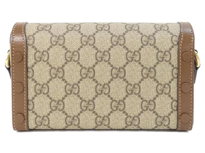 Borsa a tracolla Gucci Horsebit 1955 Marrone Beige - vista 2
