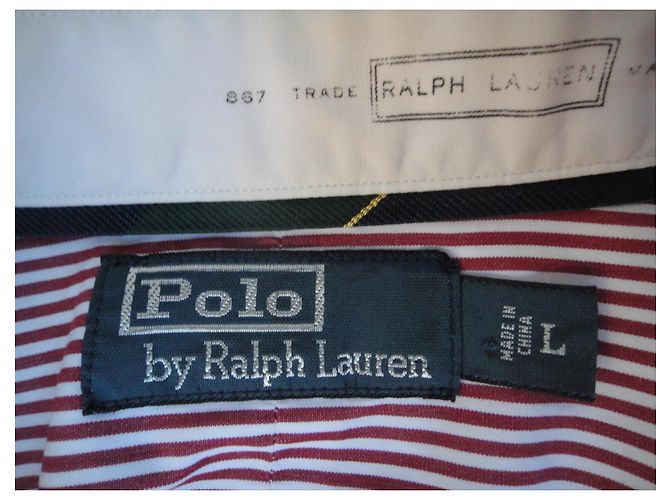 Camicia a righe Polo Ralph Lauren Bianco Rosso - vista 6