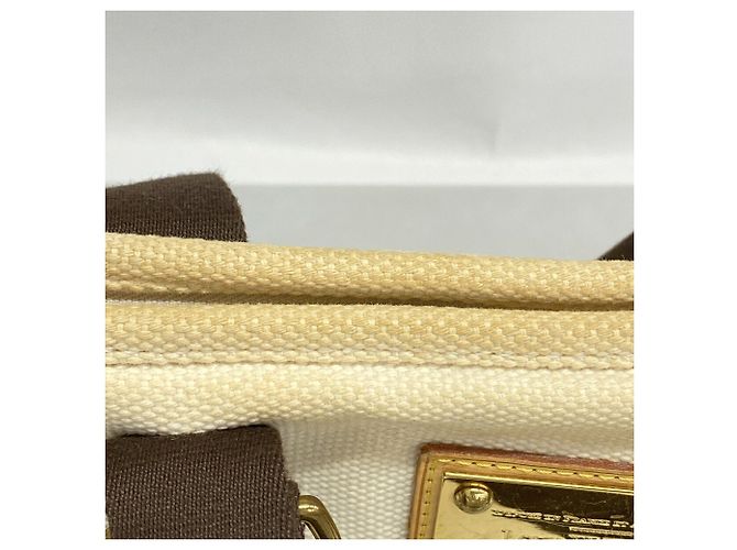 Borsa Tote Louis Vuitton Antigua Cabas MM Crudo - vista 10