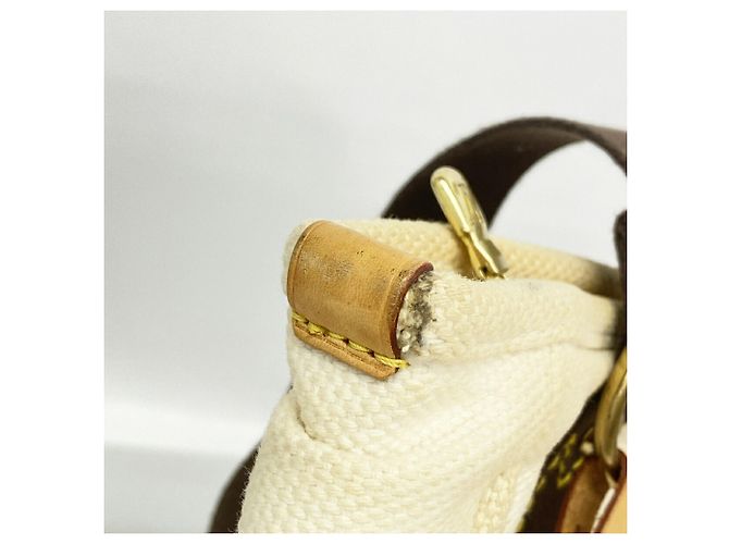 Borsa Tote Louis Vuitton Antigua Cabas MM Crudo - vista 8