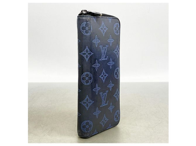 Louis Vuitton Monogram Shadow Zippy Wallet in Navy Navy blue - view 2