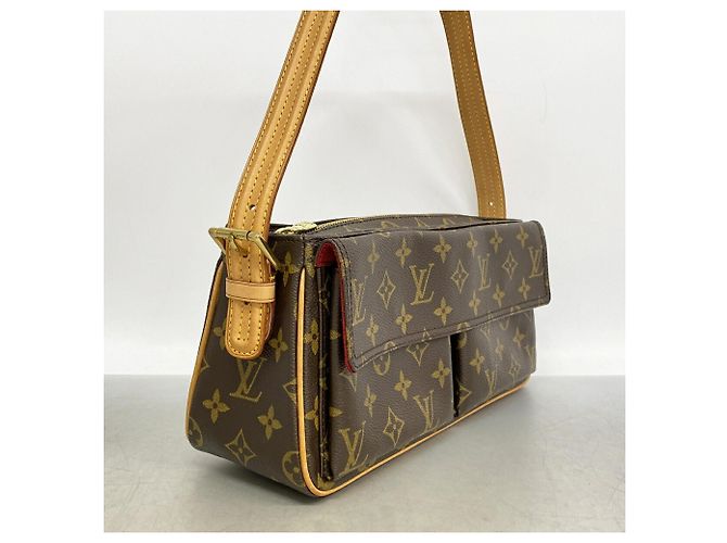 Bolsa de Ombro Louis Vuitton Monogram Vivacite MM Marrom - vista 2