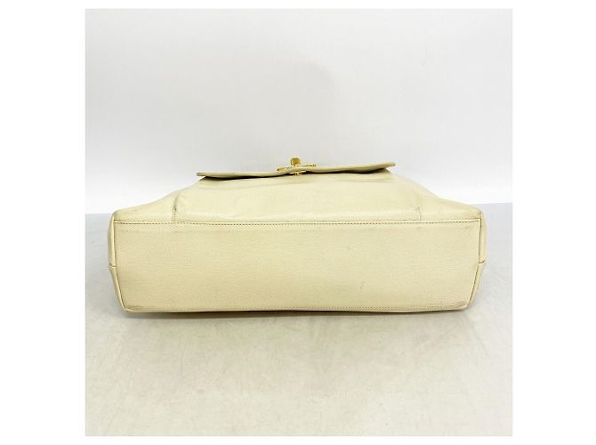 Borsa Tote Chanel in vitello martellato avorio Crudo - vista 3