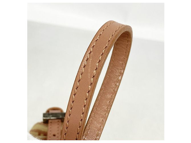 Borsa a mano Fendi Zucchino in nylon e canvas Rosa Beige - vista 6