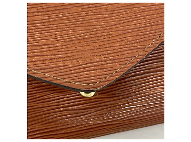 Pouch Louis Vuitton Epi Art Deco Marrone - vista 7