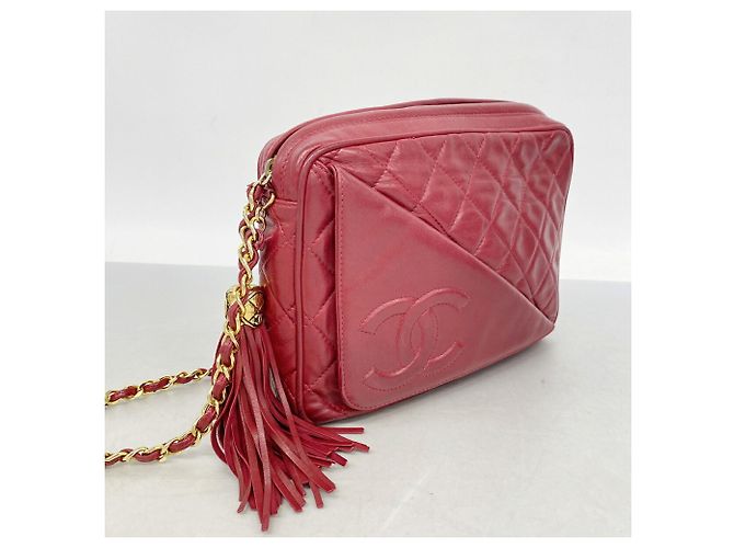 Chanel Matelassé Schultertasche Rot - Ansicht 2