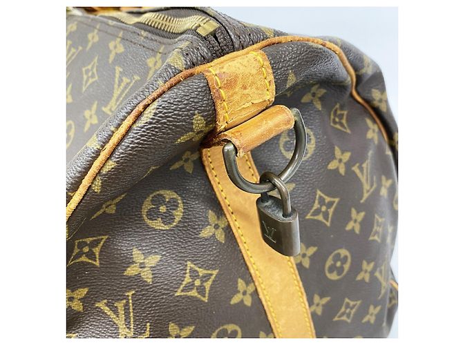 Louis Vuitton Boston Monogram Keepall Bandoulière 60 Braun - Ansicht 11